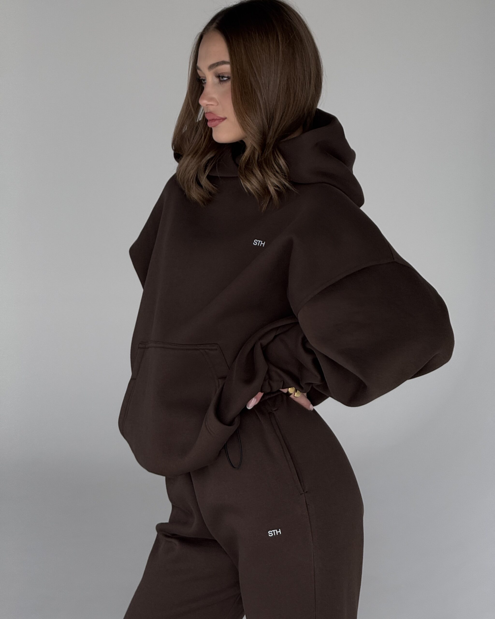 Maxi Hoodie DEEP COCOA