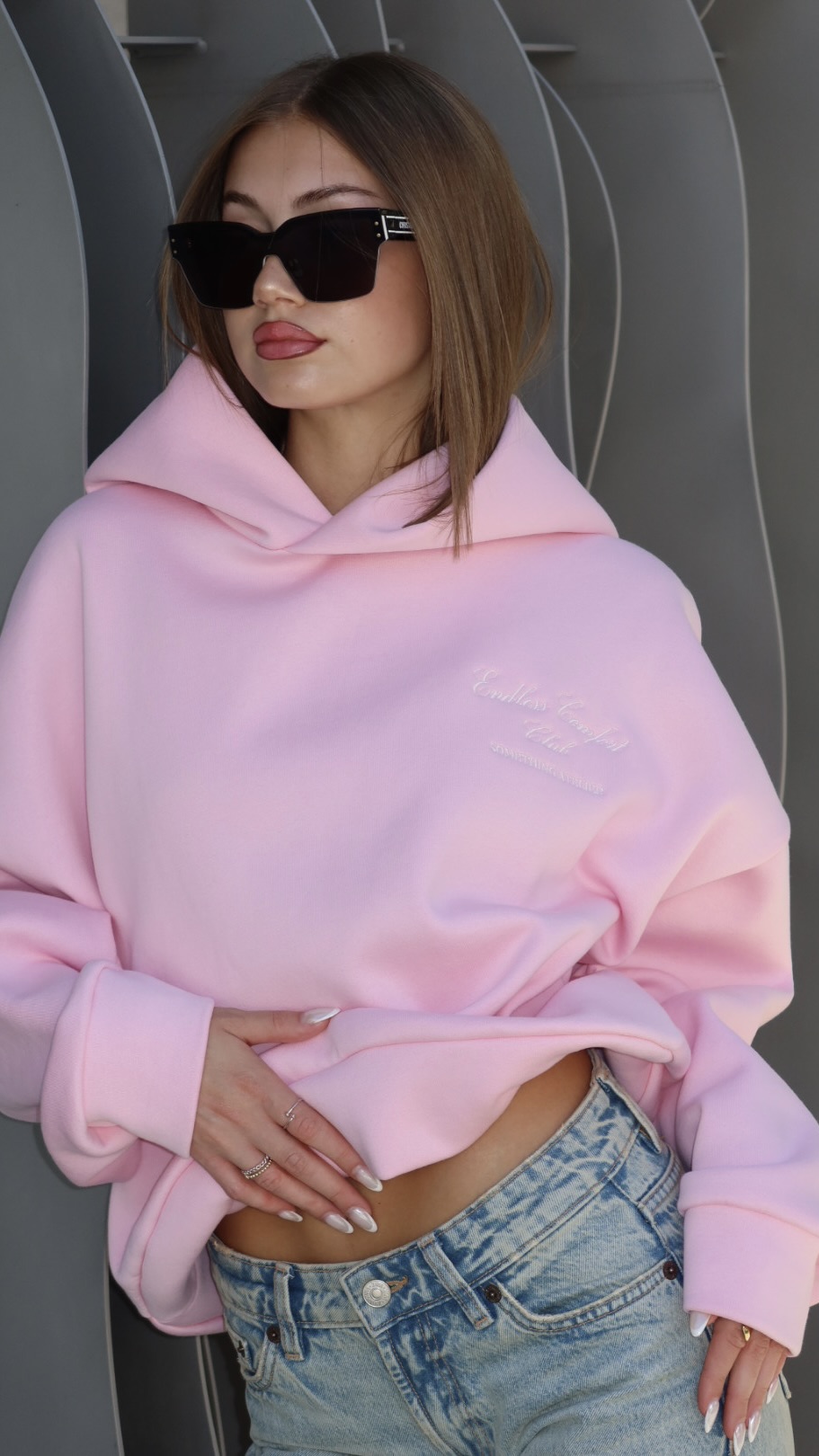 Mikina "The Hoodie Endless Comfort" PINK