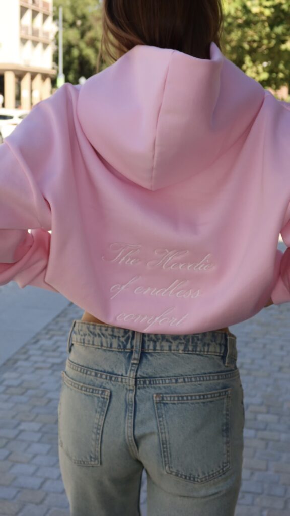 Mikina "The Hoodie Endless Comfort" PINK
