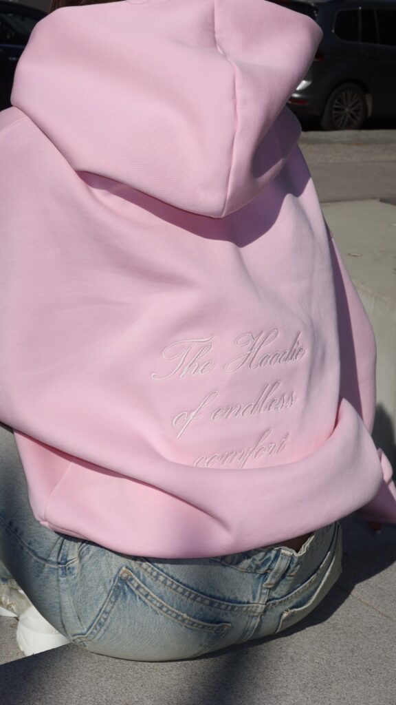 Mikina "The Hoodie Endless Comfort" PINK