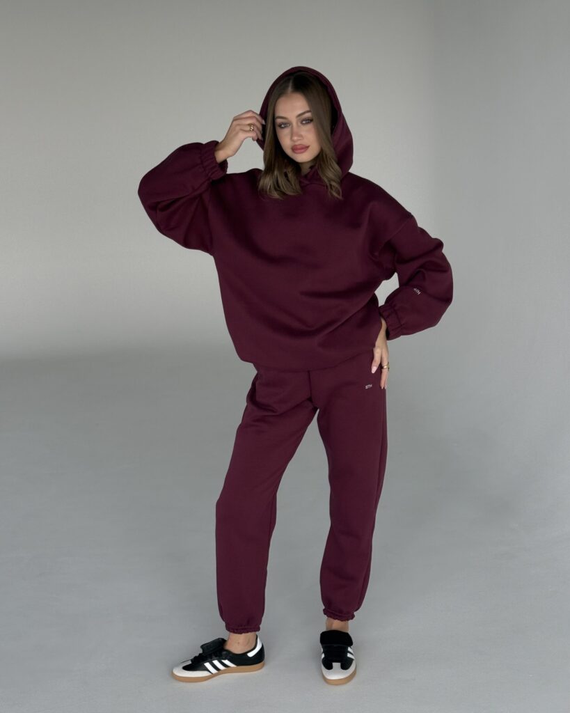 Tepláky BURGUNDY Classic