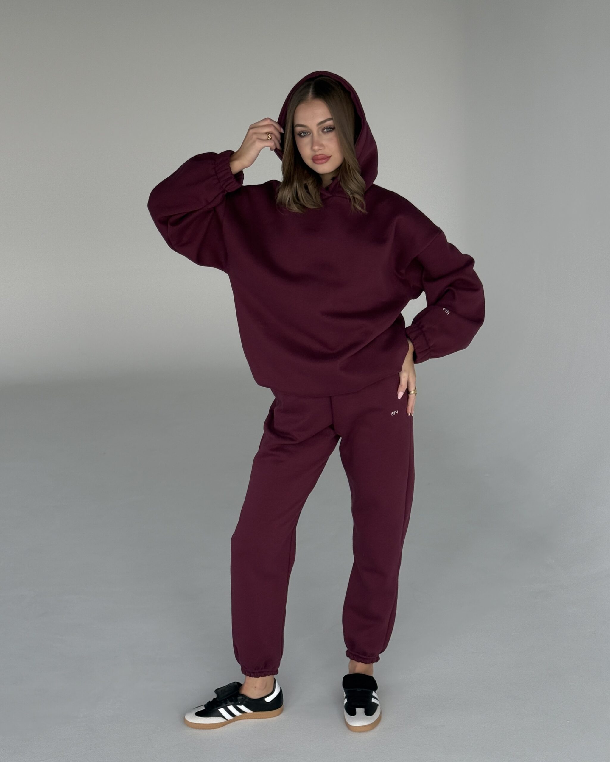 Tepláky BURGUNDY Classic