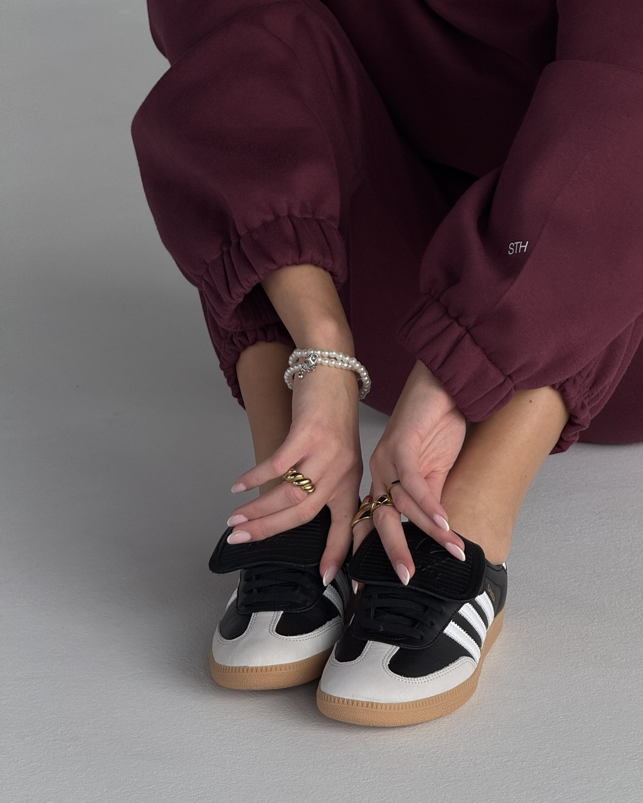 Tepláky BURGUNDY Classic