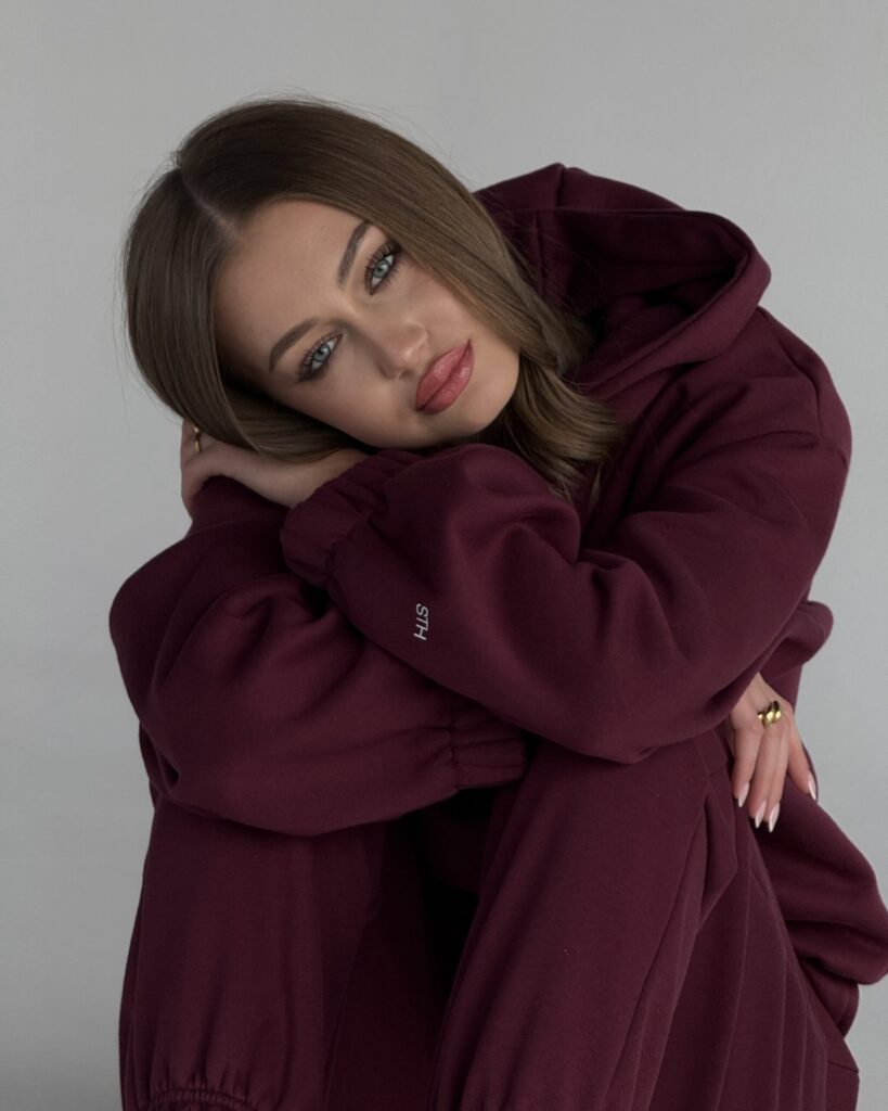 Hoodie ALLYSE BURGUNDY