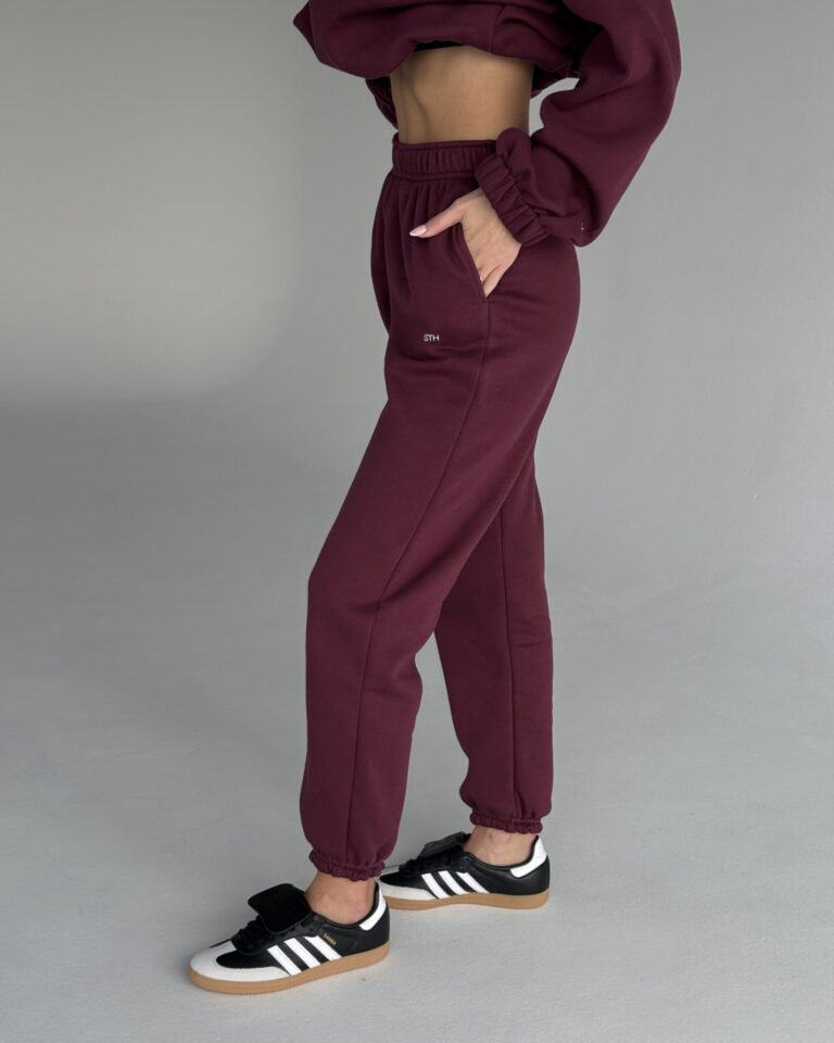 Tepláky BURGUNDY Classic