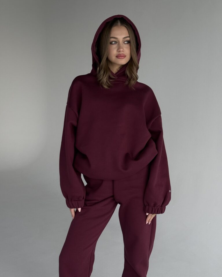 Hoodie ALLYSE BURGUNDY