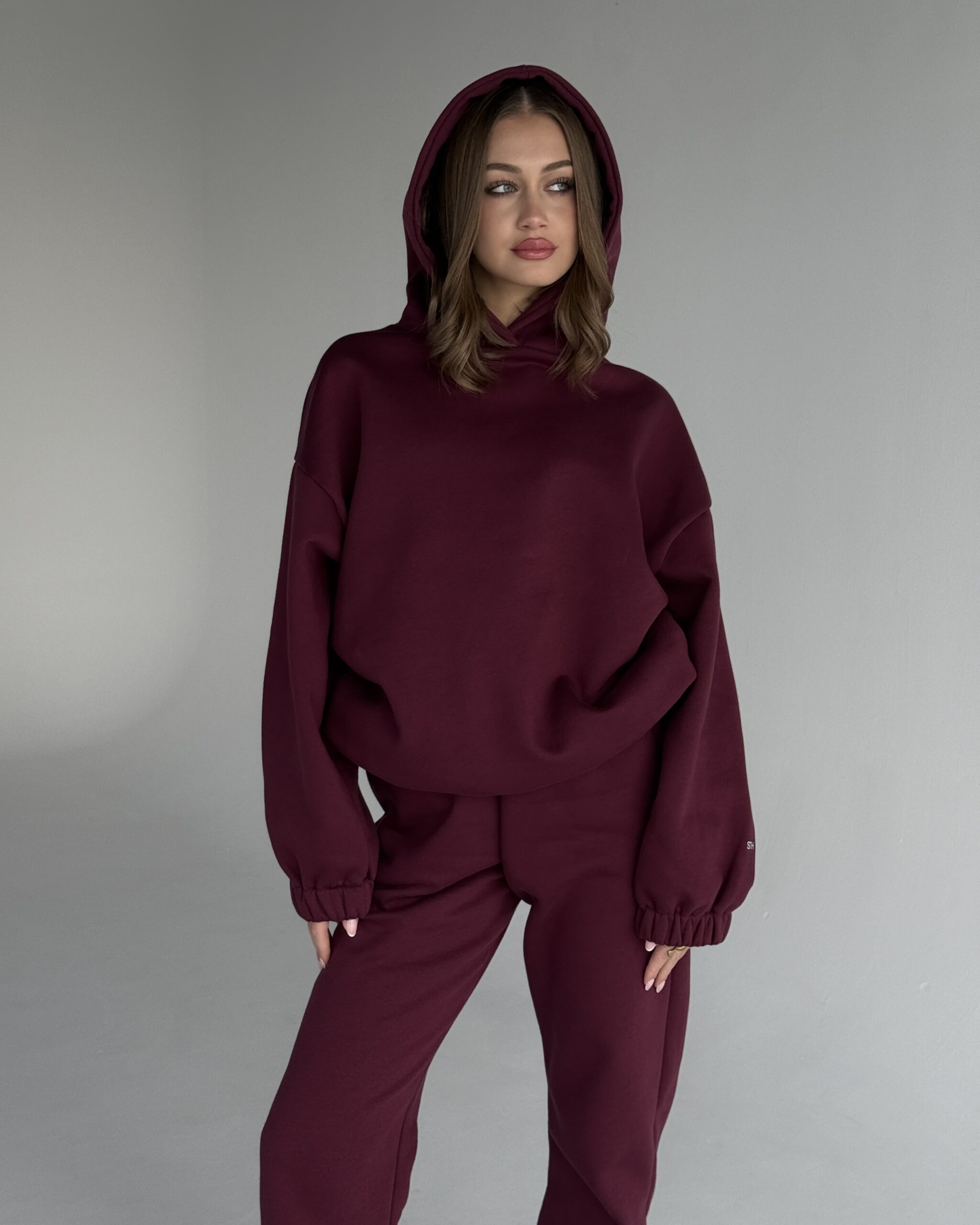 Hoodie ALLYSE BURGUNDY