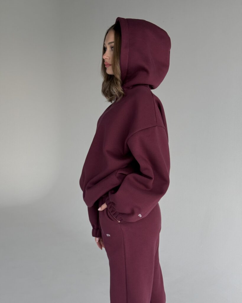 Hoodie ALLYSE BURGUNDY