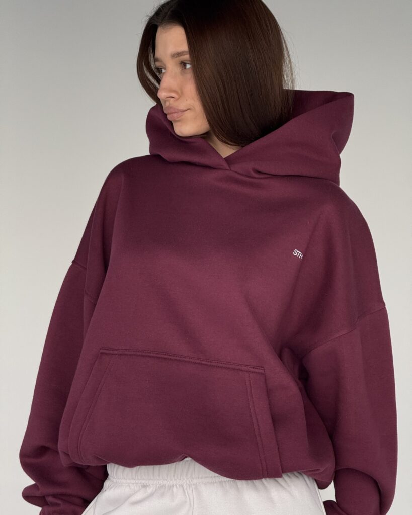 Maxi Hoodie BURGUNDY