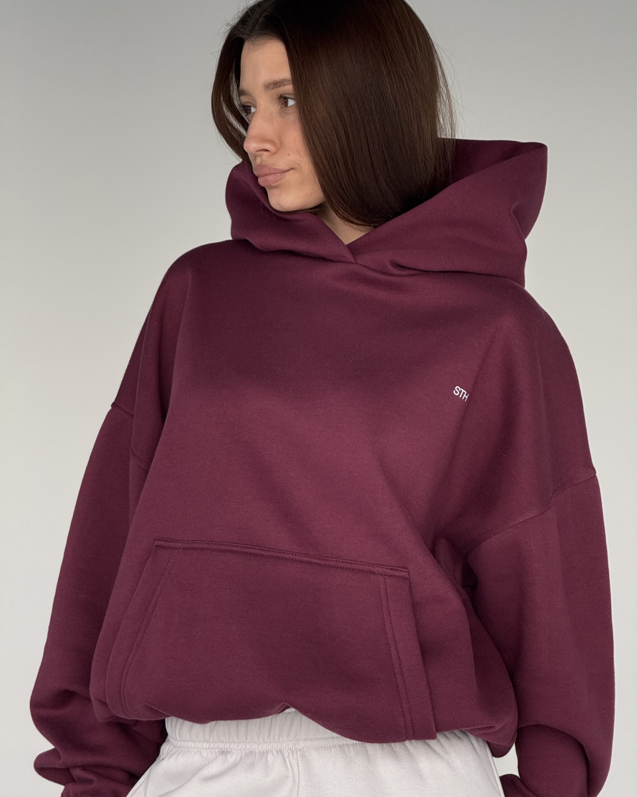 Maxi Hoodie BURGUNDY
