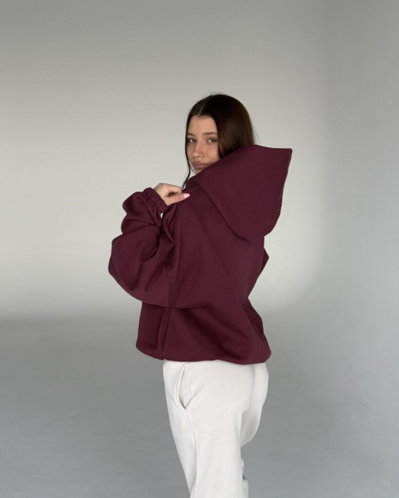 Maxi Hoodie BURGUNDY