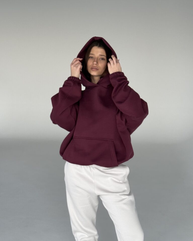 Maxi Hoodie BURGUNDY
