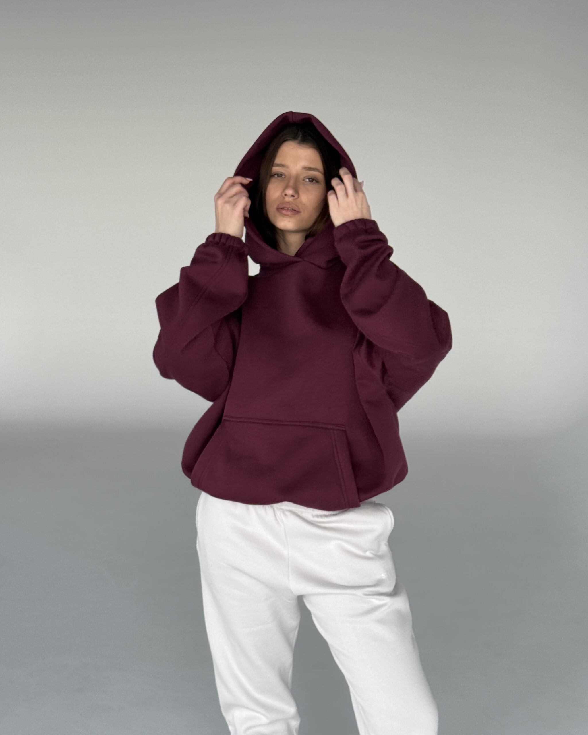 Maxi Hoodie BURGUNDY