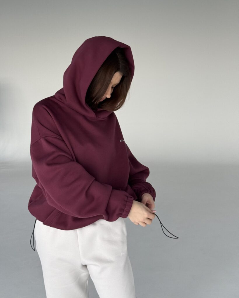 Maxi Hoodie BURGUNDY