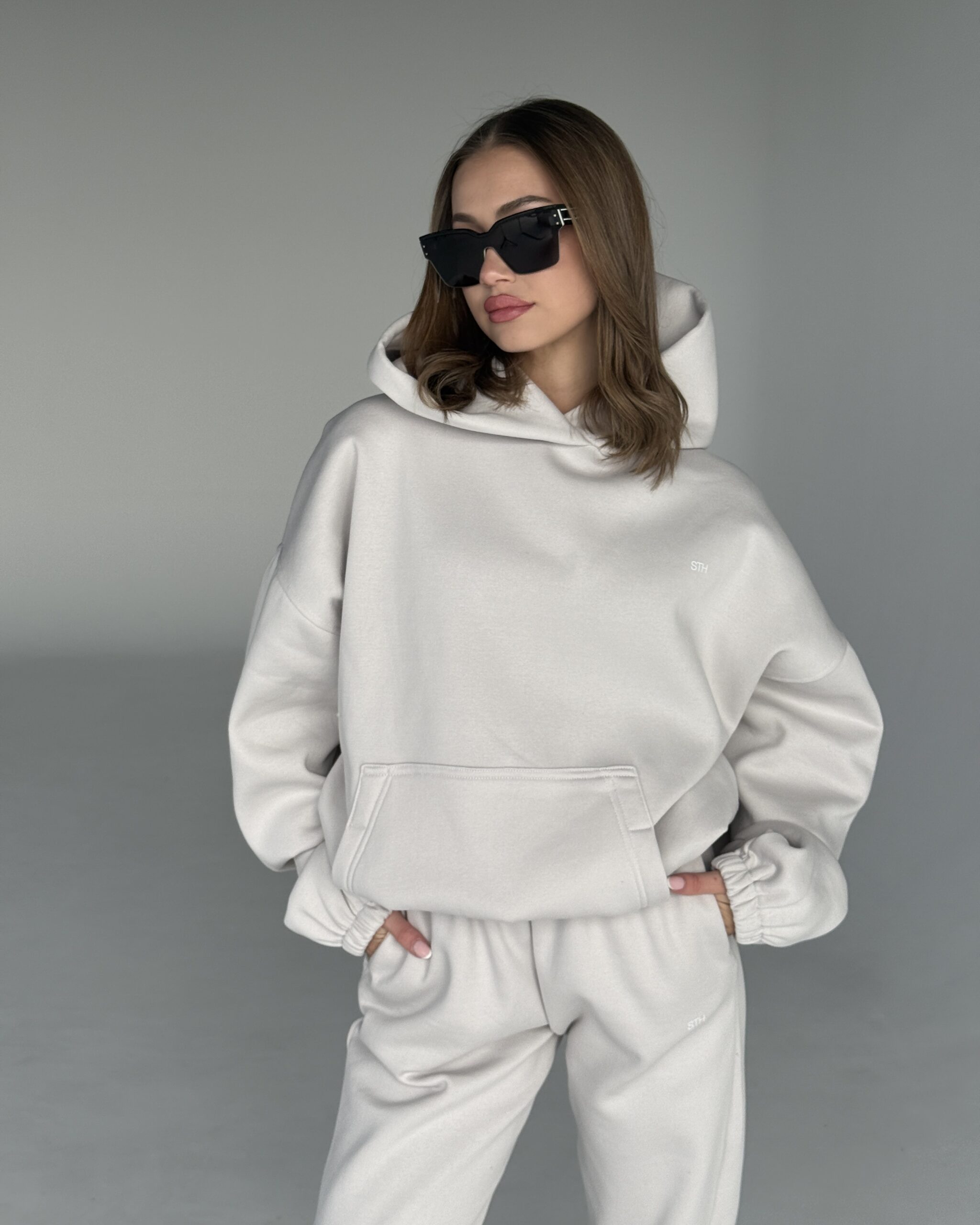 Maxi Hoodie WHITE SAND