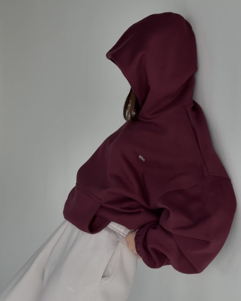Maxi Hoodie BURGUNDY
