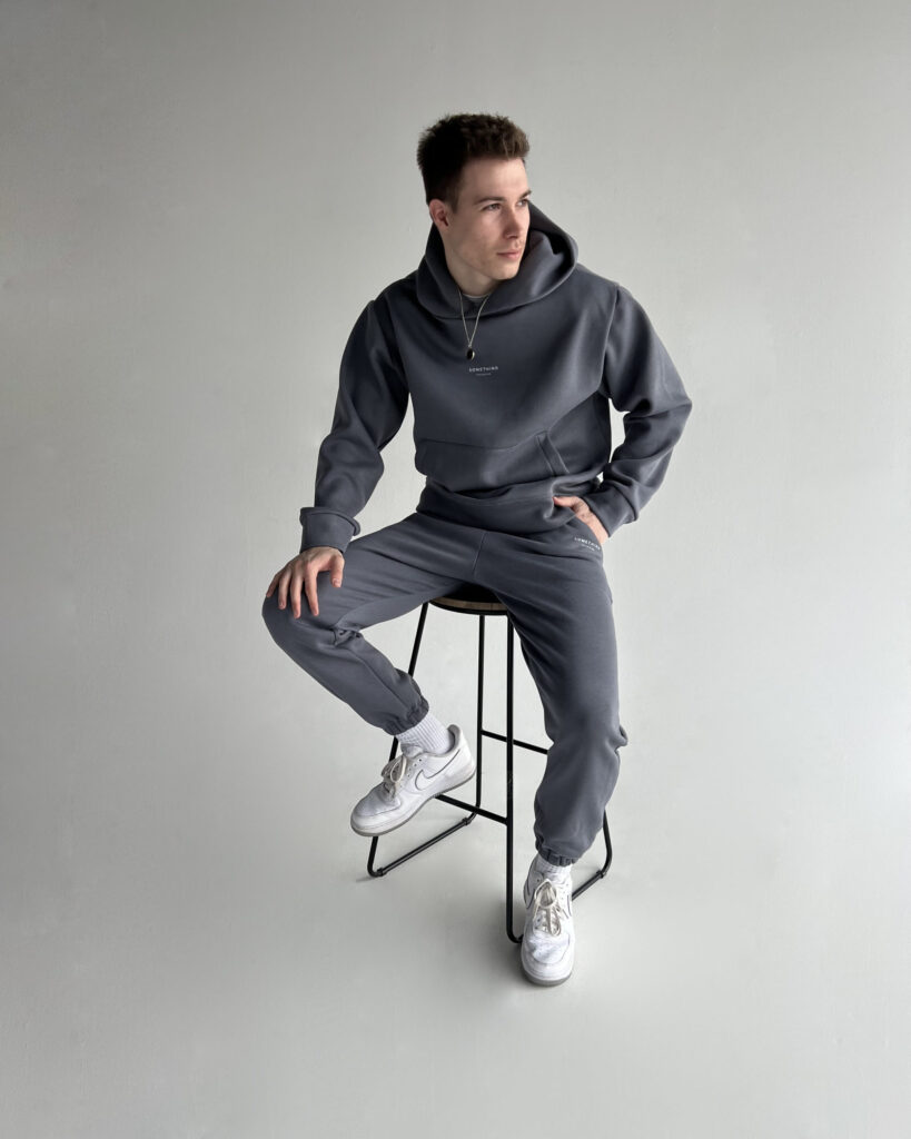 Tepláková súprava YVES pánska - dark grey