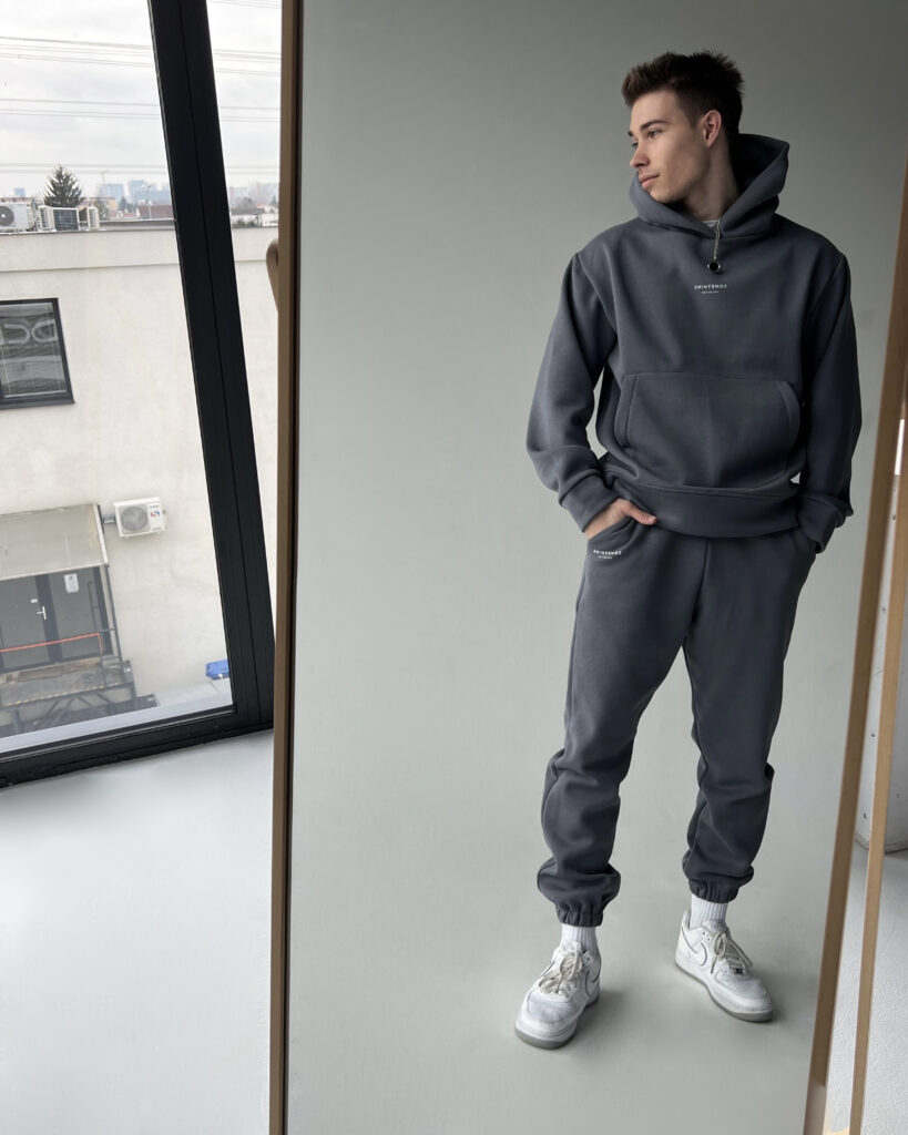 Tepláková súprava YVES pánska - dark grey