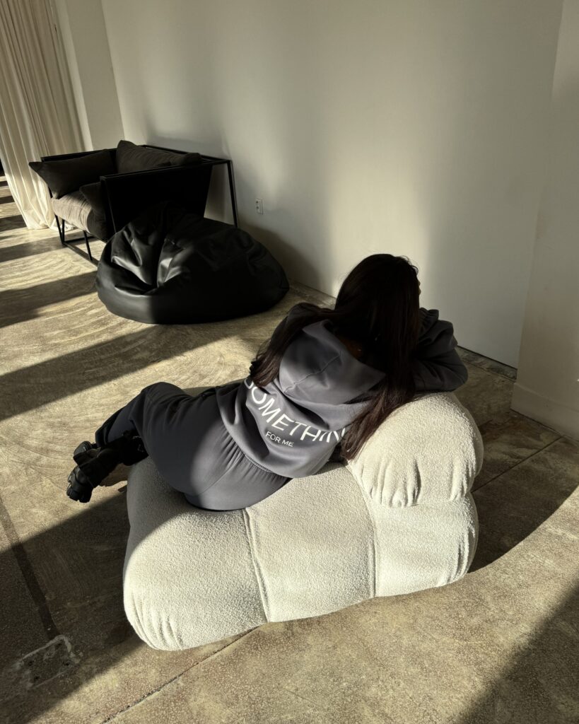 Hoodie STH FOR ME DARK GREY