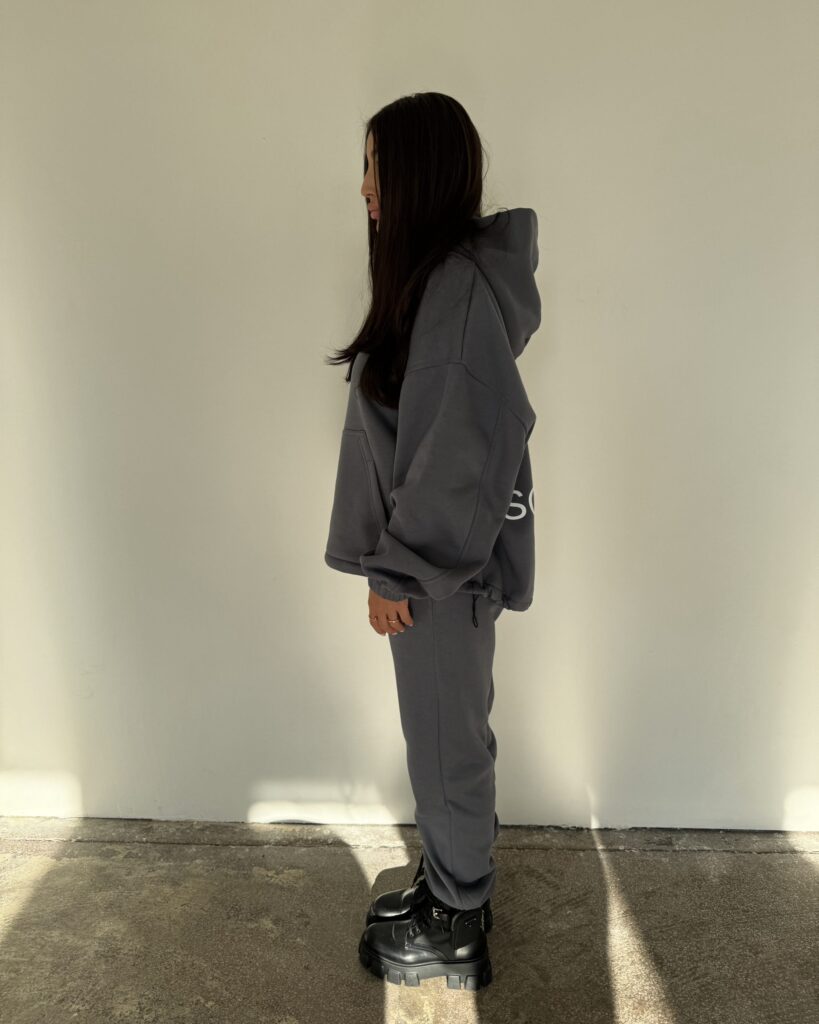 Hoodie STH FOR ME DARK GREY