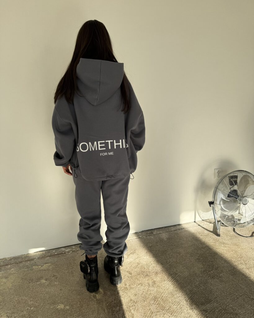 Hoodie STH FOR ME DARK GREY