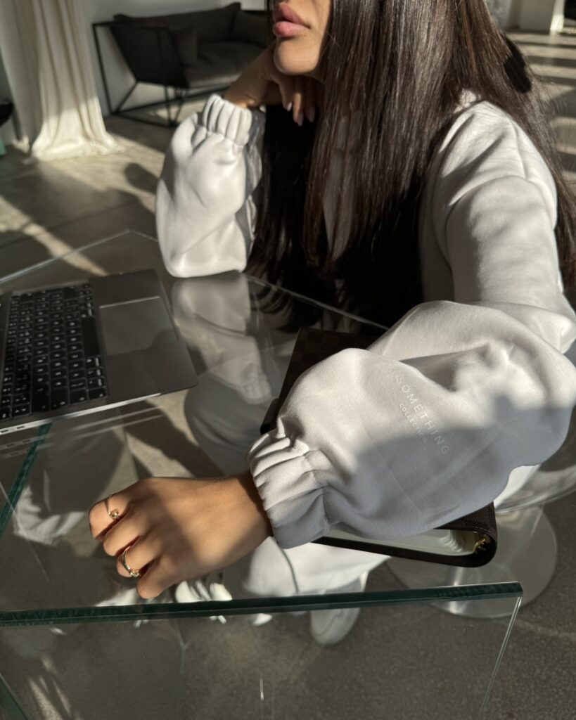 Hoodie ALLYSE WHITE SAND