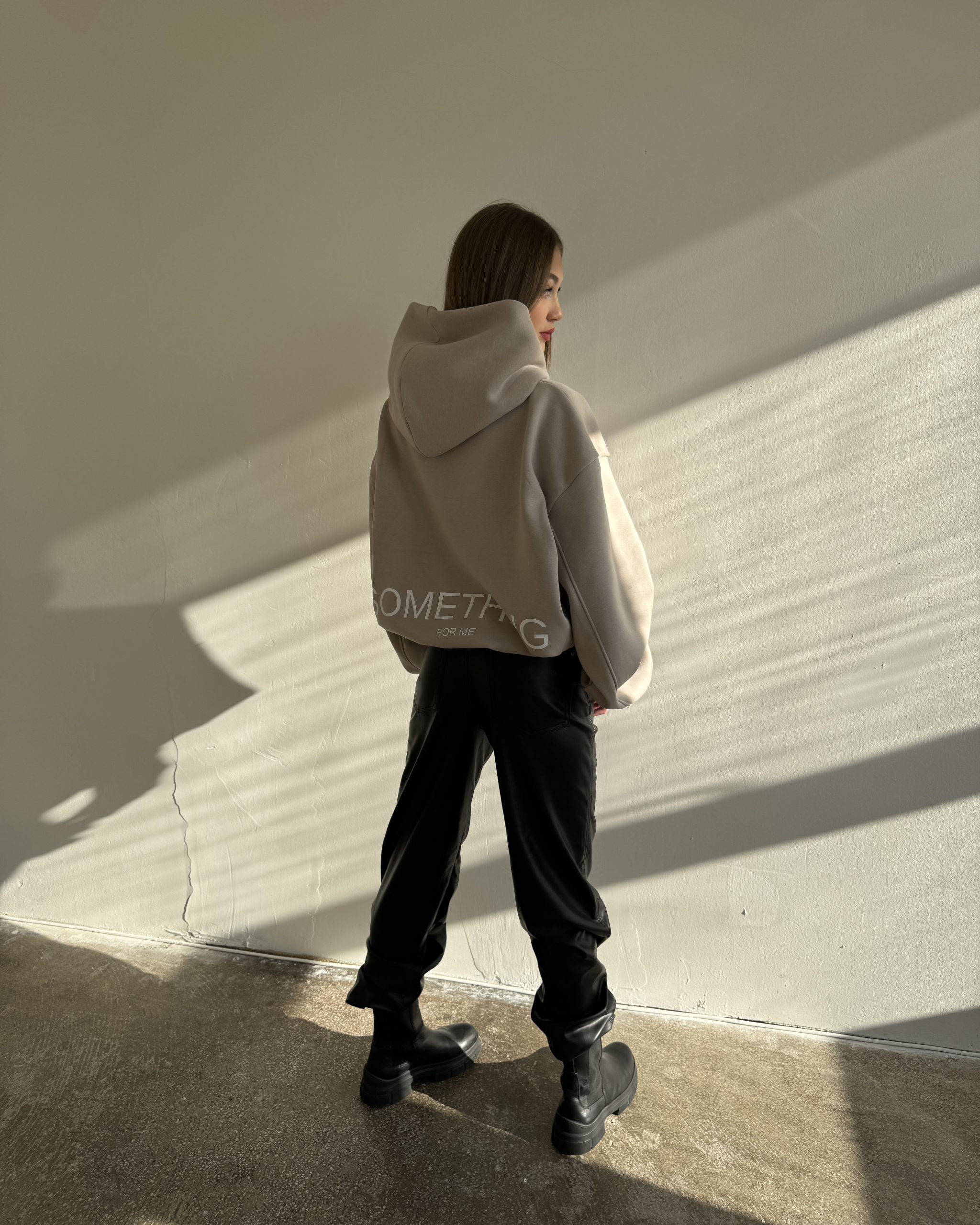 Hoodie STH FOR ME CAPPUCCINO