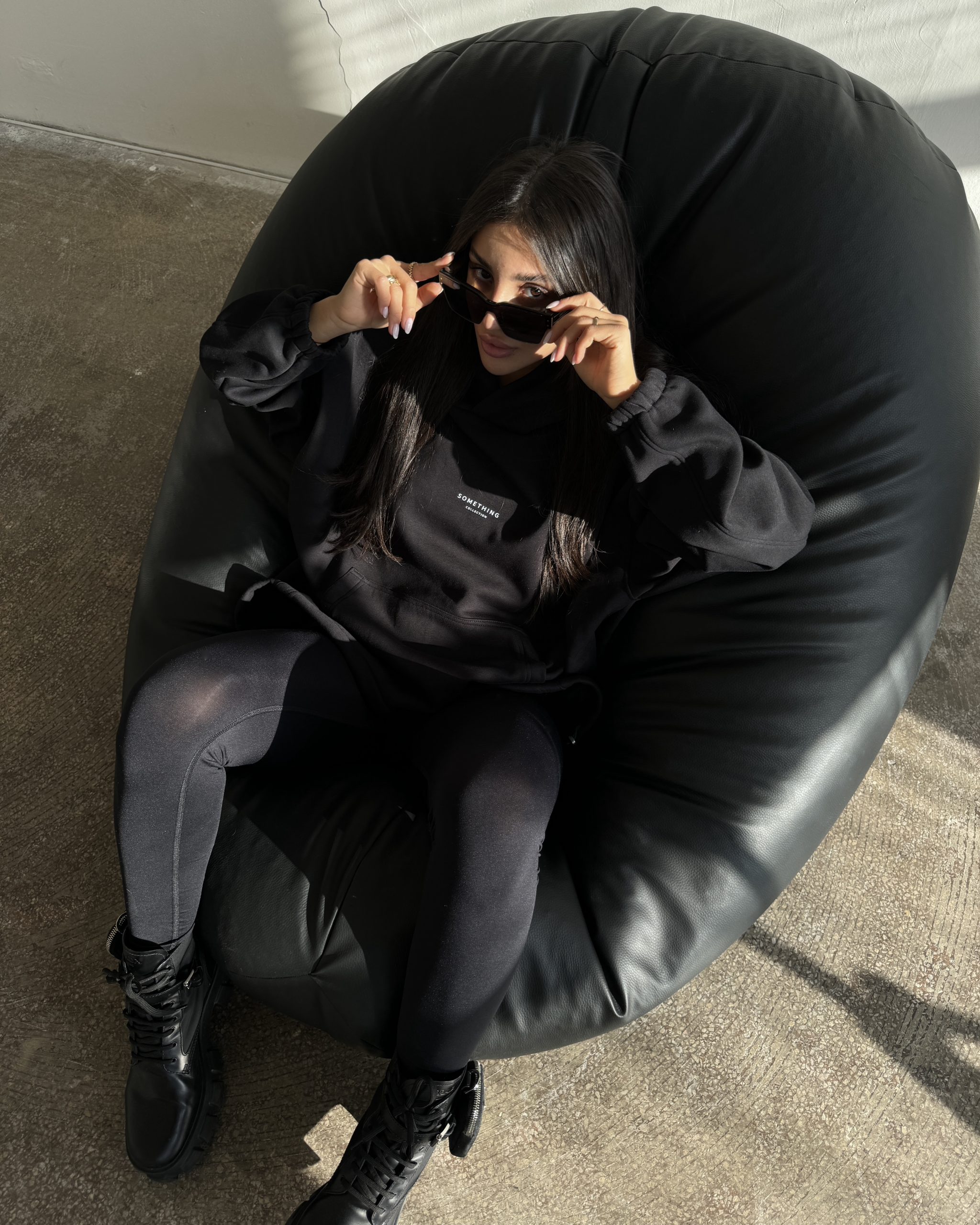 Hoodie STH FOR ME BLACK