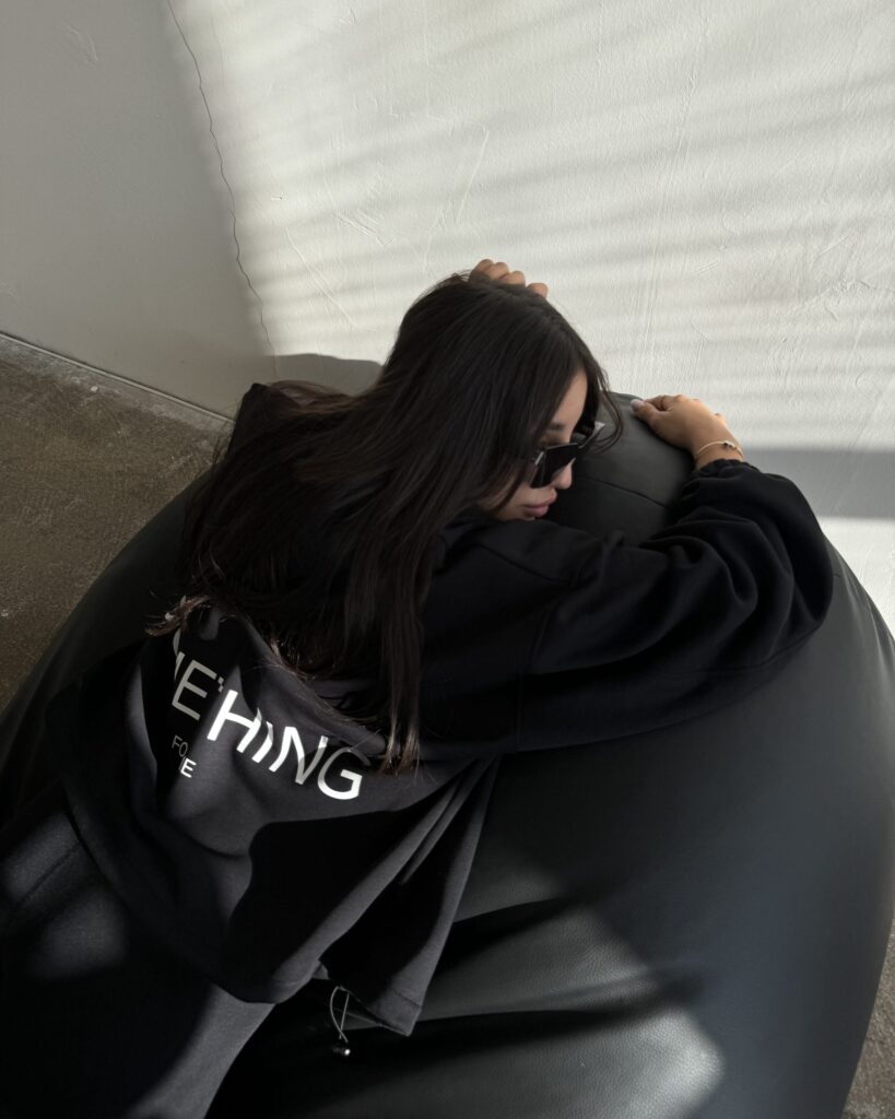 Hoodie STH FOR ME BLACK