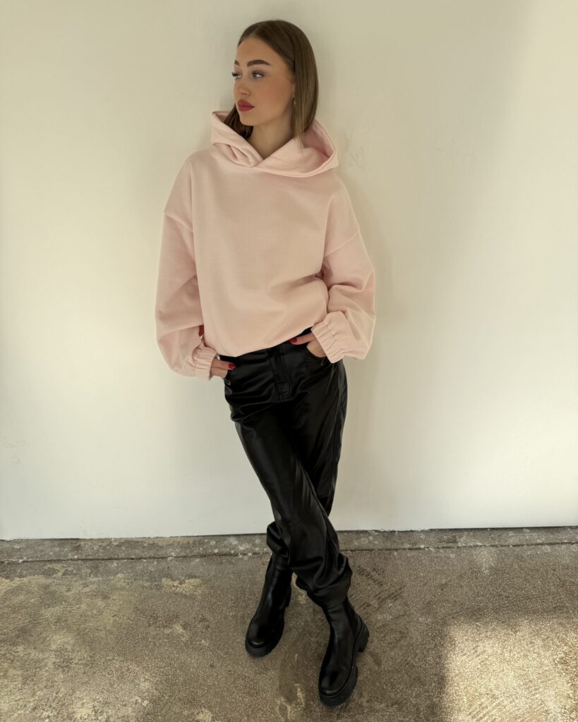 Hoodie ALLYSE BABY PINK